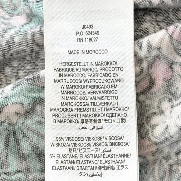 BODEN Abigail Long Sleeve Jersey Dress in Black Florals SZ 8 - Picture 11 of 13